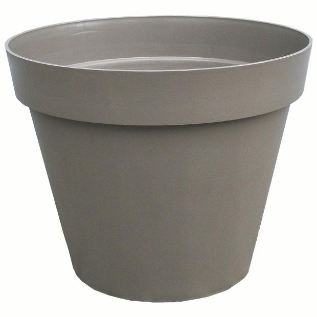 Pot de fleurs Toscane Zen 76L Taupe 60 cm Pot de fleurs Toscane Zen