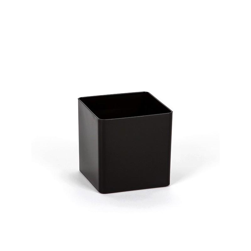 Pot de fleurs CUBO L22 H22 noir