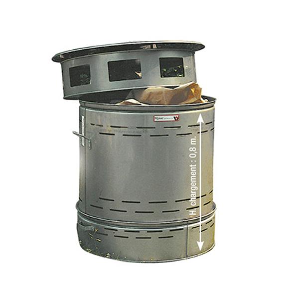 Incinérateur acier 220L - Incinérateur acier 220L