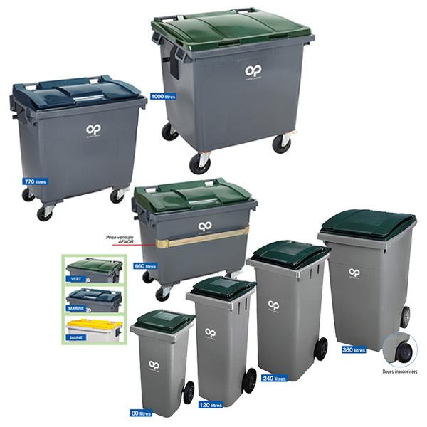 Conteneur PLASTIC OMNIUM - Conteneur 80L vert OP