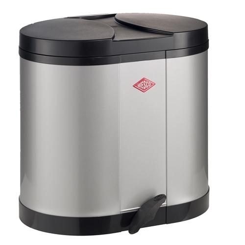 Poubelle double Wesco Bin Duo 2 x 15 L