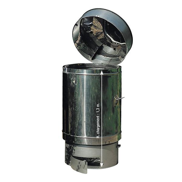 Incinérateur acier 400L - Incinérateur acier 400L