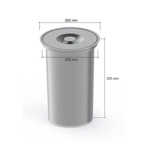 Alitri Vide déchets encastrable inox 10L