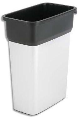 Poubelle Vileda Geo aspect inox 55L En plastique résistant Poubelle Vileda Geo aspect