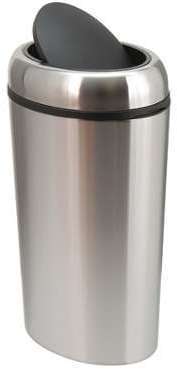 Poubelle ovale 40 litres swing inox - - Poubelle ovale Poubelle ovale 40 litres swing