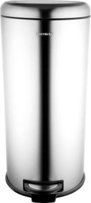 Poubelle manuelle Essentielb ronde 30L Inox à péda