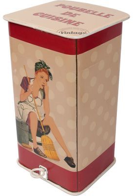 Poubelle de cuisine Vintage