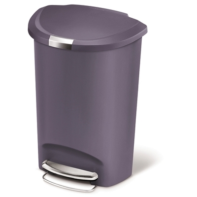 Poubelle à pédale Simplehuman Semi Round 50 L