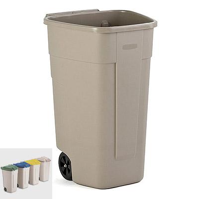Conteneur carré à roues Rubbermaid en polypropylène Conteneur carré à roues Rubbermaid