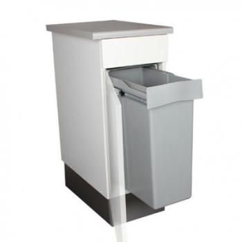 Poubelle encastrable coulissante 1 bac - 40 litres