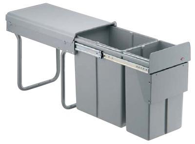 Poubelle coulissante - 2 bacs - 30 l - WESCO
