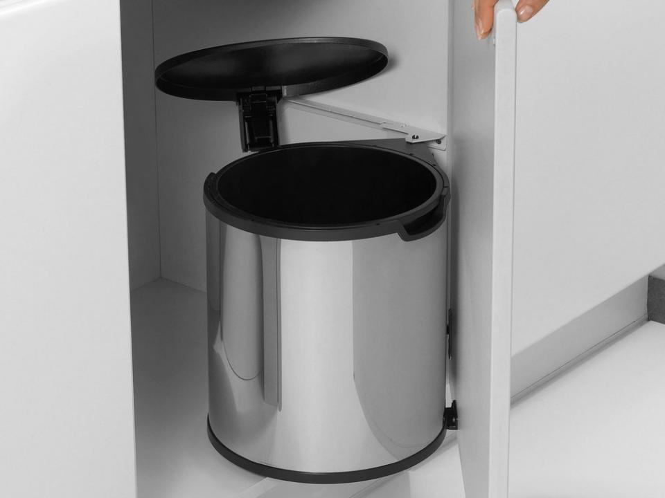 Poubelle de porte à fixer avec seau intérieur 15 l