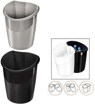 Corbeille bureau tri sélectif 15L éco - Corbeille plastique Corbeille bureau tri sélectif
