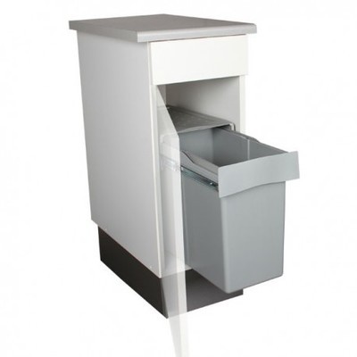 Poubelle de cuisine coulissante 1 bac - 30 litres