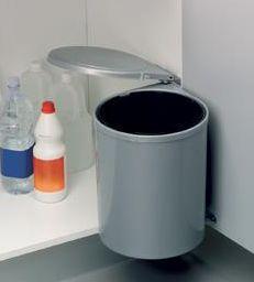 ROMAGNA PLASTIC poubelle (Gris métallisé - plastiq