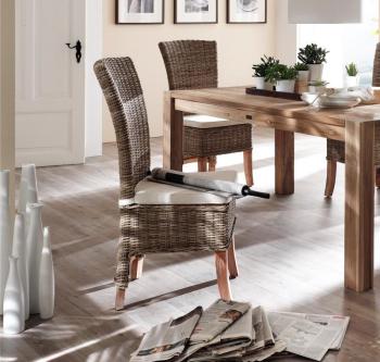 Lot 2 Chaises en Rotin Tressé Collection SALSA