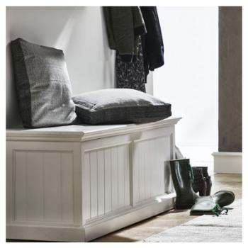 Coffre Banc de Rangement Collection LEIRJFORD bois