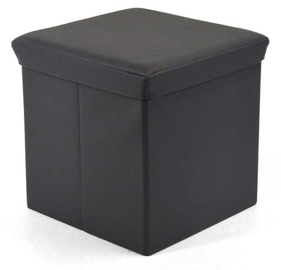 Pouf Pliable Imitation Cuir Mat