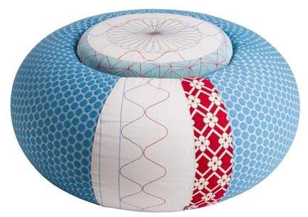 Donut Pouf Tondo 94 - bleu/Ø 94cm