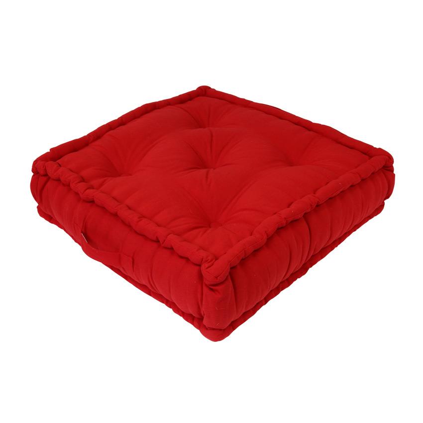 Grand coussin de sol (60 cm) Etna Rouge