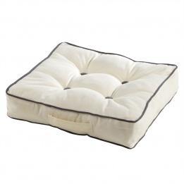 Coussin de sol Idéale Ecru