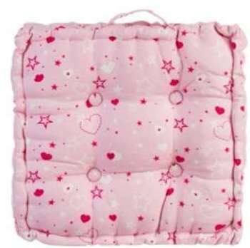 Coussin de sol (40 cm) Etoiles rose