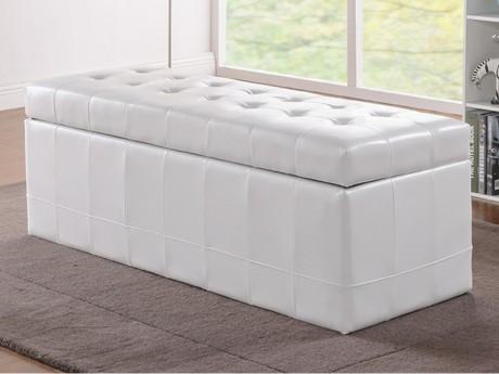 Banc coffre de rangement WAGNER II en simili - Bla