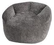 Pouf fauteuil fausse fourrure polyester effet cise