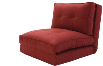 Chauffeuse convertible design rouge brique SALLY Chauffeuse convertible design