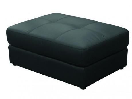 Pouf PANTHEON - Cuir - Noir