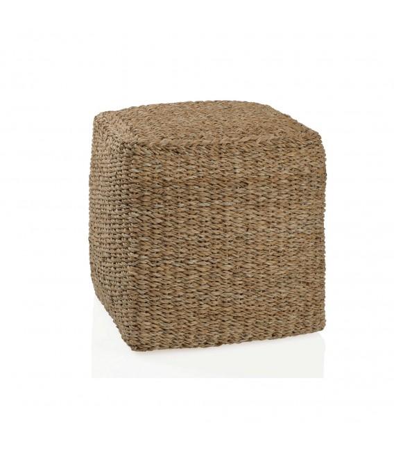 Pouf Carré en Rotin