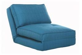 Chauffeuse convertible design bleu SALLY