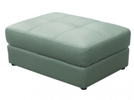 Pouf PANTHEON - Cuir - Gris