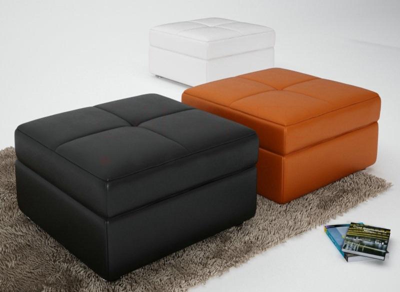 Pouf en cuir moderne CODEC