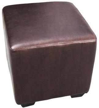 Pouf/Repose-pied rembourré brun 2001A/39