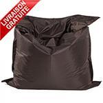 POUFS - Gros pouf design GEANT BAGGY brun déhoussa