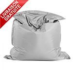 POUFS - Gros pouf design GEANT BAGGY gris clair dé