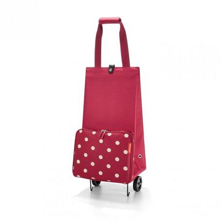 Chariot de courses pliable Reisenthel rouge à pois
