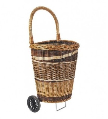 Chariot À Courses En Osier - Aubry-gaspard - Aubry