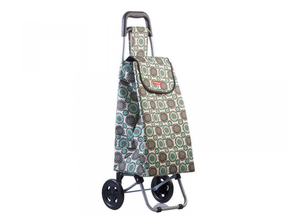 Chariot de course textile 2 roues H.95cm avec moti
