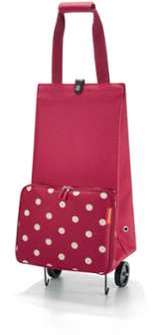 Trolley Pliable Rouge à Pois Blancs Trolley Pliable Rouge à Pois