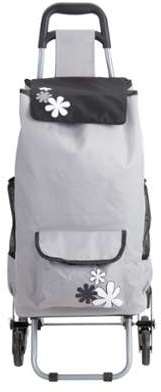 Chariot de course isotherme 6 roues gris avec moti