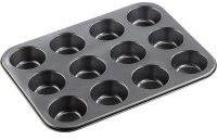 Plaque de cuisson anti-adhésive pour 12 muffins ou