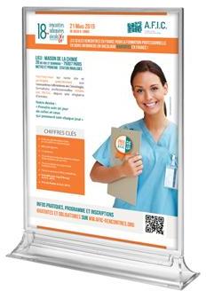 Porte-visuel comptoir A4 (H 297 x L 210 mm) Premiu