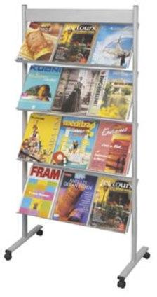 Présentoir mobile Brochure-Displays® Largeur utile