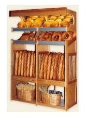 Panetière en bois 2 MODULES BOULANGERIE