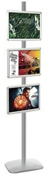 Présentoir Visual-Displays® avec 3 cadres A3