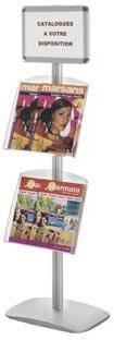 Porte-messages Cadro-Clic® 1 porte-affiche A4 et 2