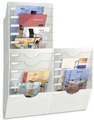 Trieur mural Cep Expo, 6 cases, blanc. Trouve sa p