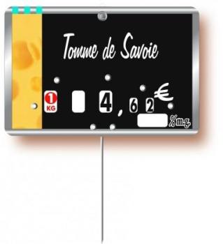 Etiquette Fromagerie pic-prix Métallic 7x10,5cm av